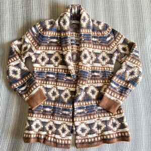 Orvis Wool Cashmere Blend Open Front Cardigan Sweater Women’s Small